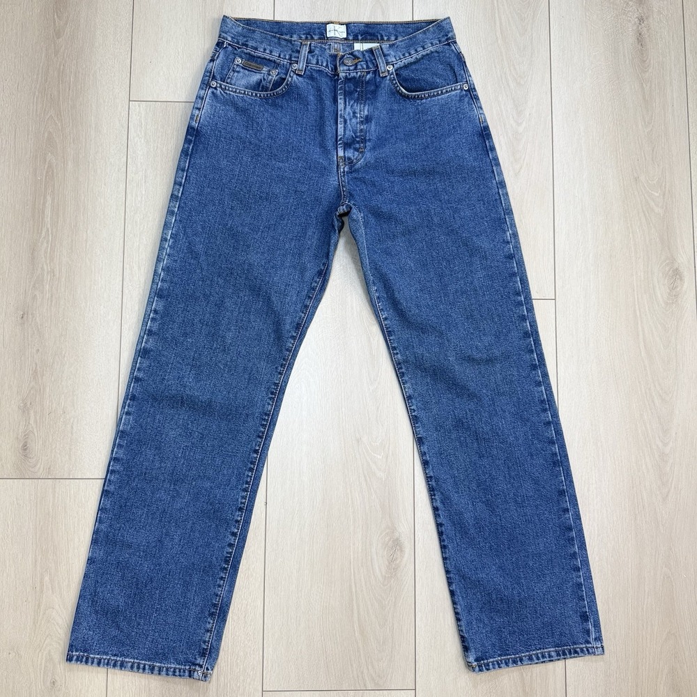 VTG Y2K Calvin Klein Jeans Juniors 5 Boyfriend Double Stone Wash Denim Pants NWO